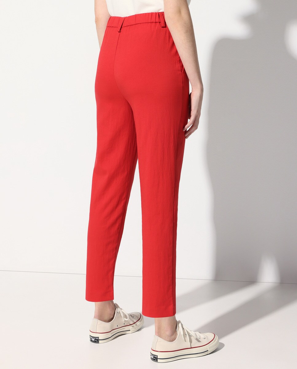 Pantalón de mujer lino liso · Easy Wear · El Corte Inglés