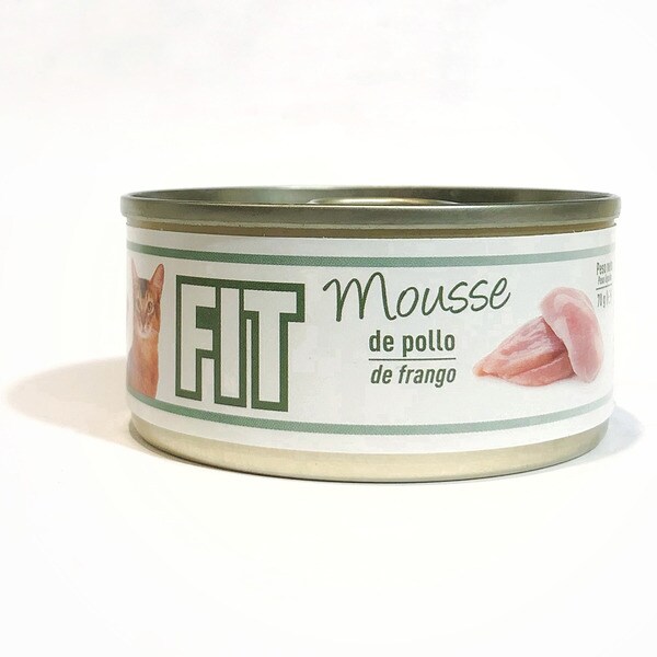 Fit moussestyle wet cat food with chicken for adult cats container 70