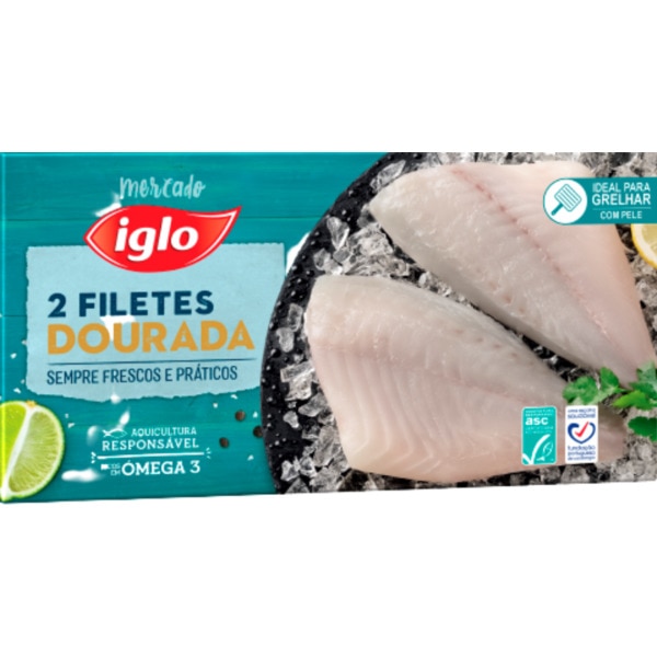 Filetes de Dourada Aquicultura embalagem 200 g