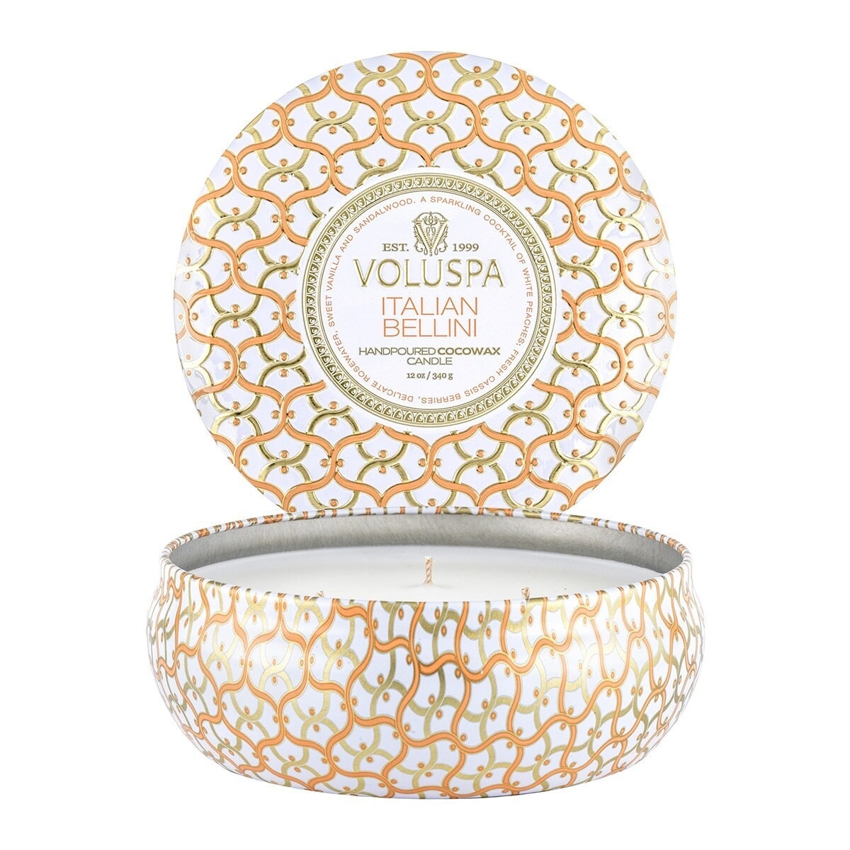Vela perfumada em lata Italian Bellini Multicolor-1