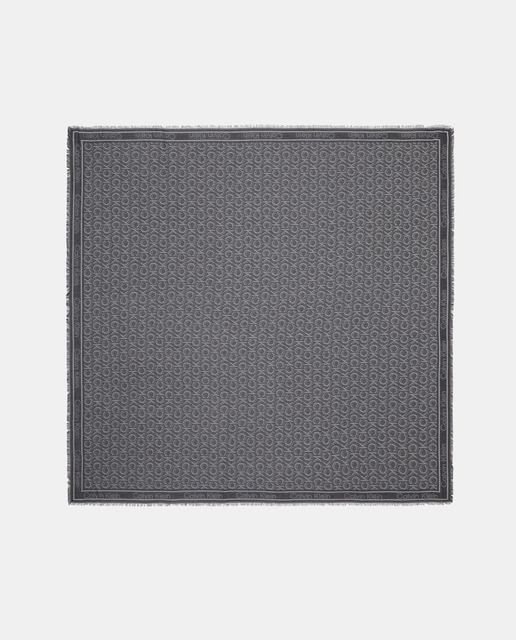 Imagem 0 de Lenço preto com estampado da marca