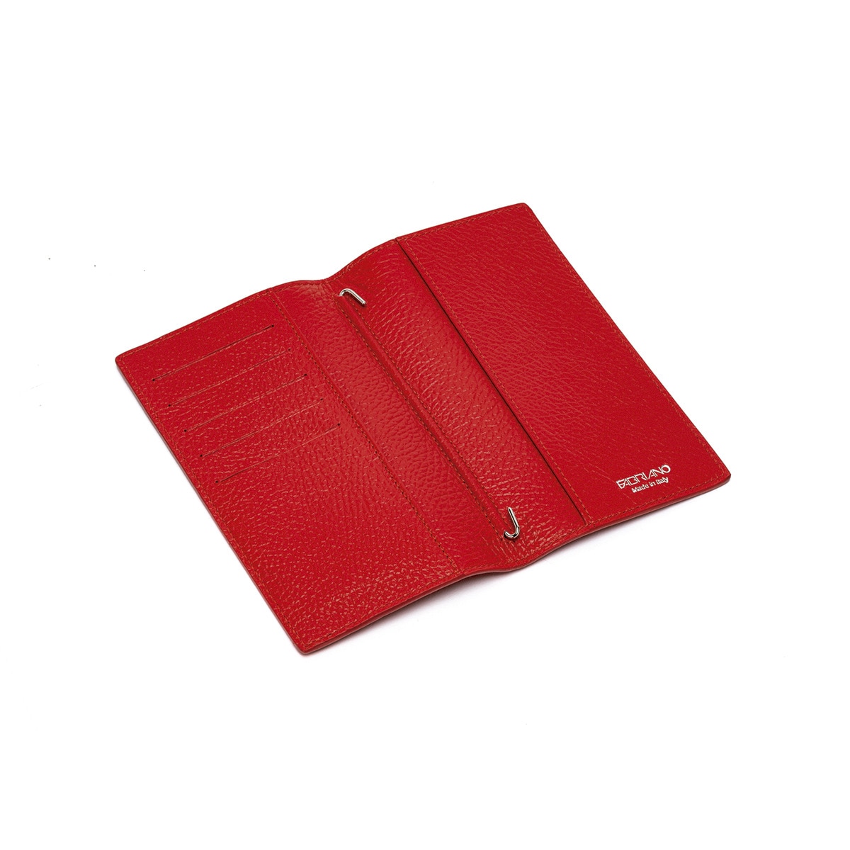 Caderno de Couro - Vermelho Vermelho-1