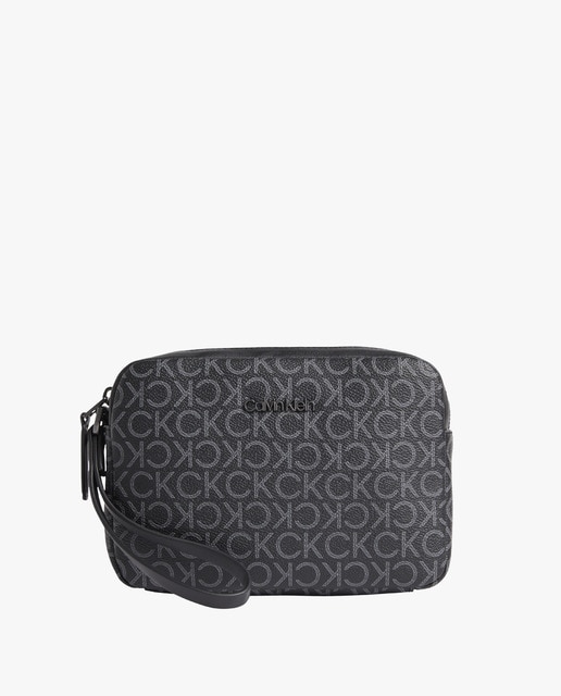 Neceser en negro estampado con cremallera · Calvin Klein · El Corte Inglés