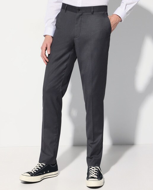 Pantalón de traje de hombre slim gris oscuro · Easy Wear · El Corte Inglés