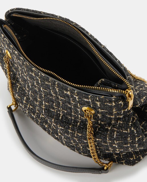 Bolso shopper de tweed en tonos marrones · LT · El Corte Inglés