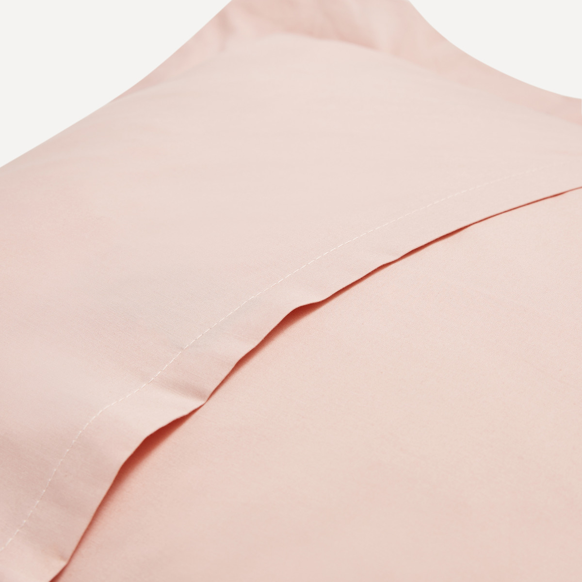 Capa de Almofada de Algodão Percal - 200 Fios Rosado-3