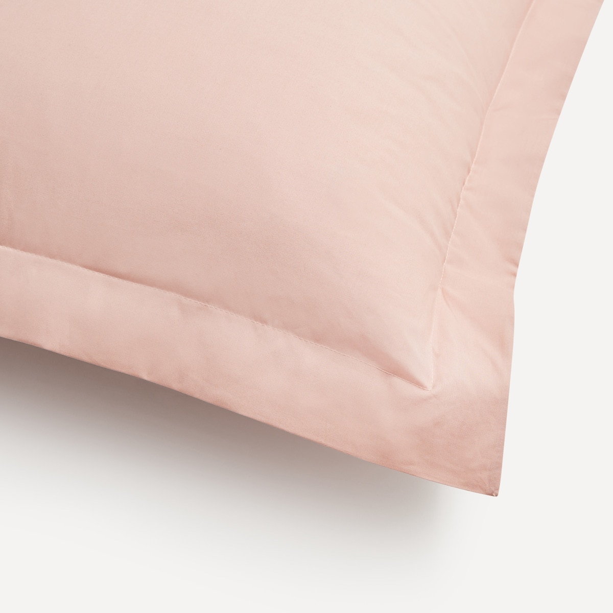 Capa de Almofada de Algodão Percal - 200 Fios Rosado-2