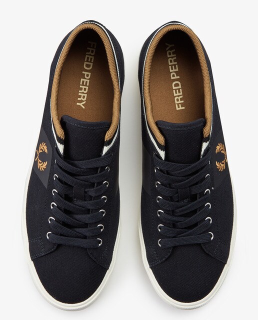 Zapatillas de hombre de lona en azul marino con cordones · FRED PERRY · El  Corte Inglés