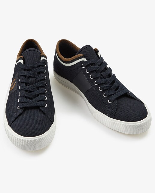 Zapatillas de hombre de lona en azul marino con cordones · FRED PERRY · El  Corte Inglés