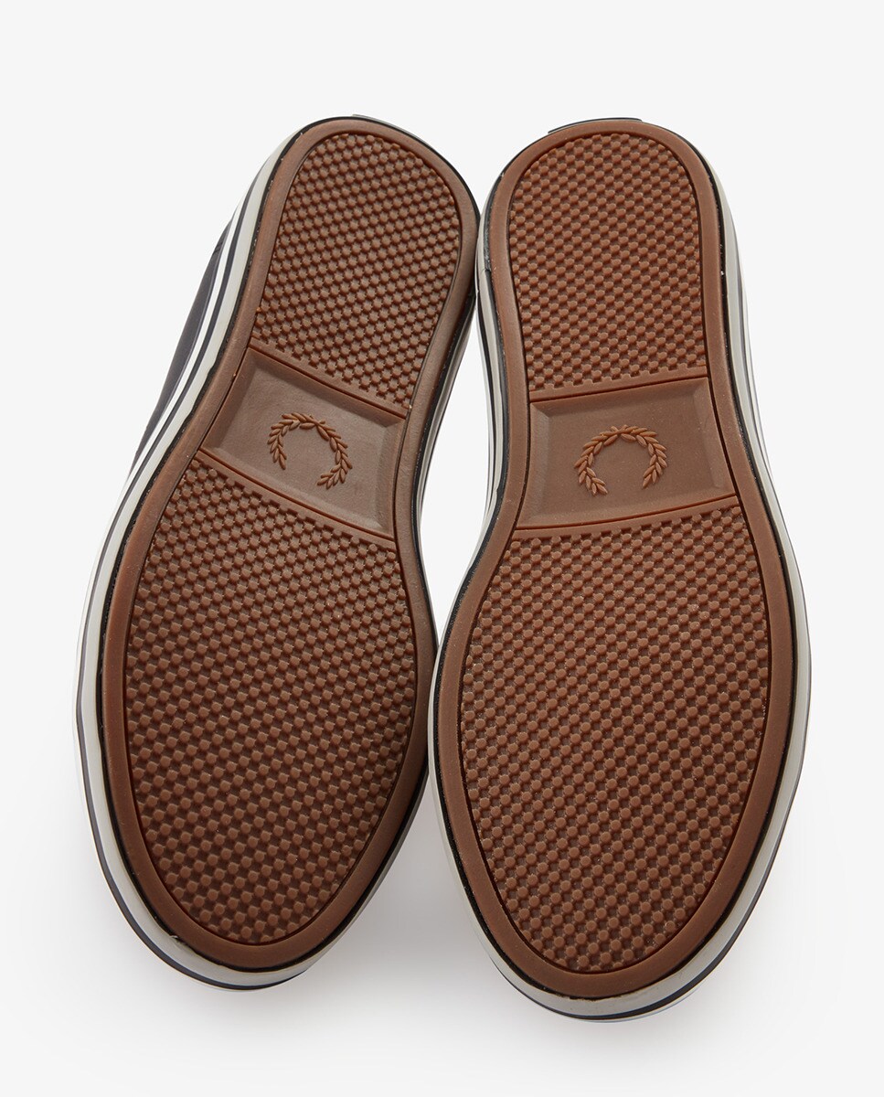 Zapatillas de hombre en piel de color negro con cordones · FRED PERRY · El  Corte Inglés