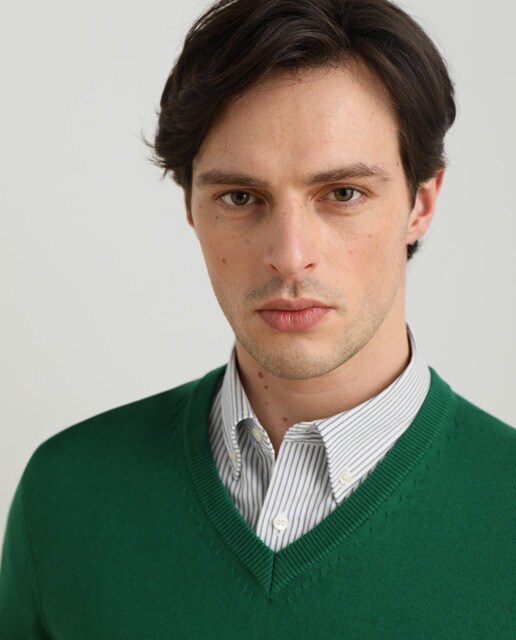Jersey Essential de hombre liso con el cuello de pico · Dustin · El Corte  Inglés