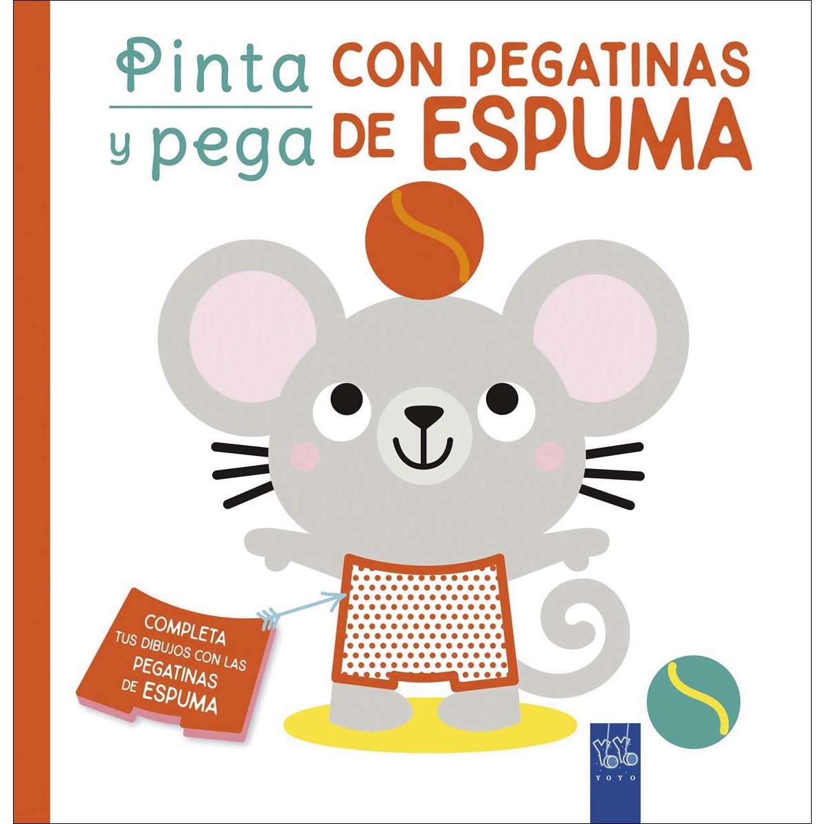 Imagem 0 de Pinta y pega con pegatinas de espuma. Rojo (Capa mole com abas)