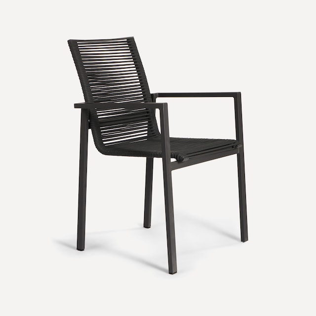 Imagen 0 de Sillón de comedor de jardín apilable de aluminio Chicago