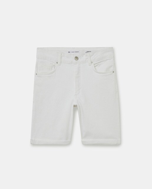 Bermuda vaquera de mujer con bajo vuelto · Easy Wear · El Corte Inglés