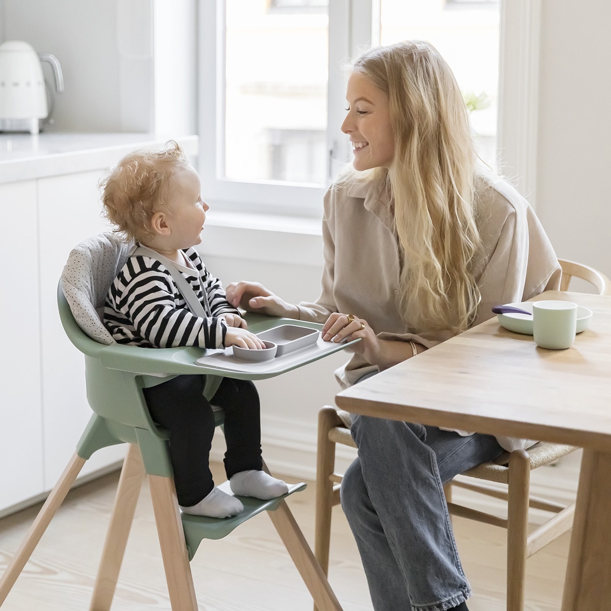 Cadeira de Refeição Evolutiva Clikk Cinzento-4