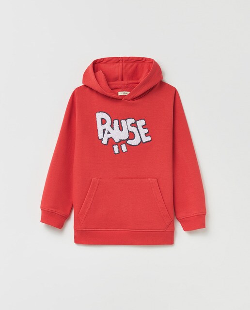 Sudadera de niño Patch Pause · Sfera · El Corte Inglés