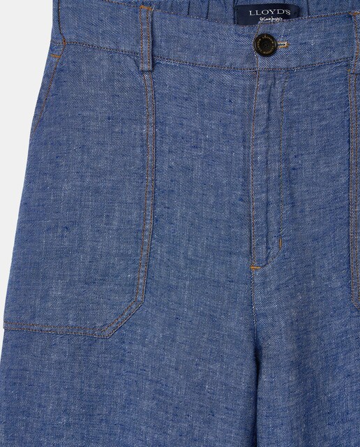 Pantalón wide leg de mujer 100% lino · Lloyd's · El Corte Inglés