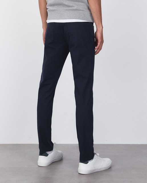 Pantalón 5 bolsillos de hombre slim azul marino · Sfera · El Corte Inglés