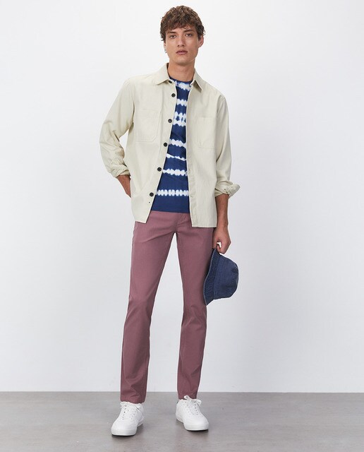 Pantalón 5 bolsillos de hombre slim rojo · Sfera · El Corte Inglés
