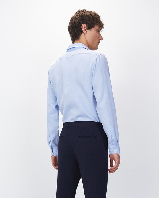Camisa de hombre regular lisa azul claro · Sfera · El Corte Inglés