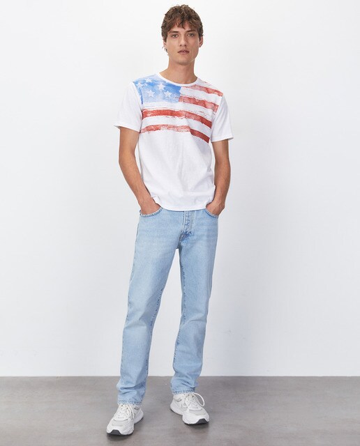 Camiseta de hombre blanca de manga corta · Sfera · El Corte Inglés