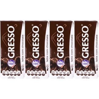 Leite Chocolate Pack 4 embalagem 200 ml - Gresso