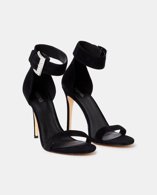 Sandalias de tacón de mujer en ante de color negro · Michael Michael Kors · El  Corte Inglés