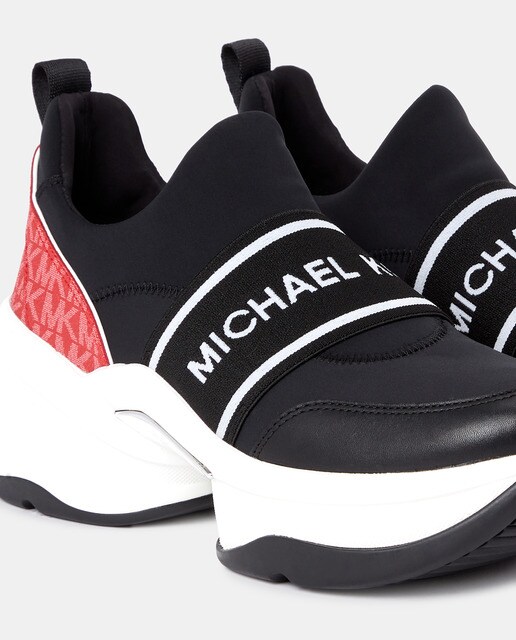 Zapatillas deportivas de mujer en neopreno negro con suela XL · Michael  Michael Kors · El Corte Inglés