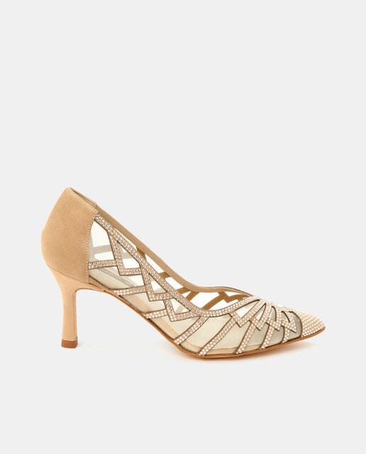 Zapatos de salón de mujer en ante de color beige · Argenta · El Corte Inglés