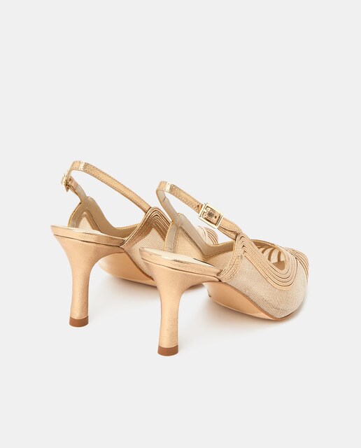 Zapatos de salón de mujer en piel de color oro · Argenta · El Corte Inglés