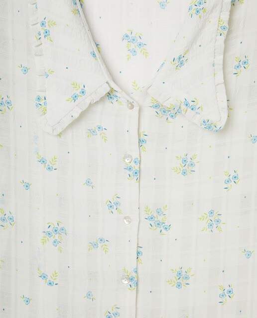 Blusa de mujer con flores y mangas abullonadas · Fórmula Joven · El Corte  Inglés