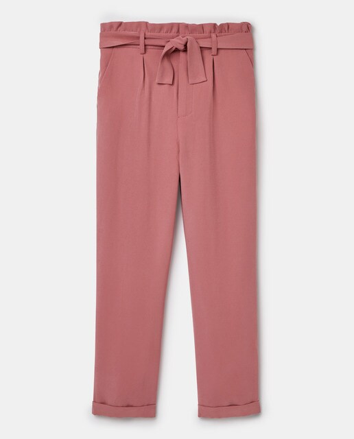 Pantalón tencel de niña en rosa · Coconut El Corte Inglés · El Corte Inglés