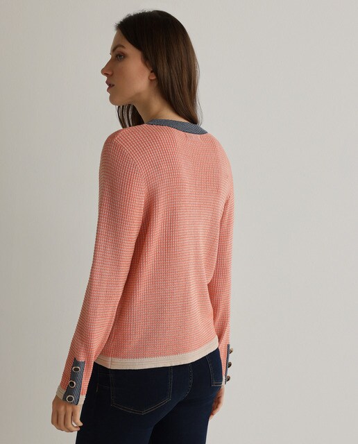 Chaqueta de mujer con cuello redondo y botones · Woman El Corte Inglés · El  Corte Inglés