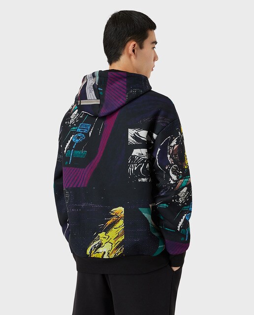 Sudadera de hombre negra RACING · Emporio Armani · El Corte Inglés