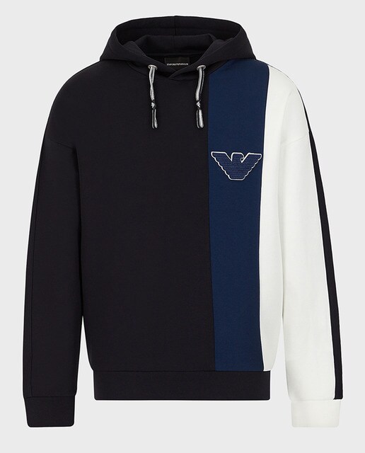Sudadera de hombre azul logo águila · Emporio Armani · El Corte Inglés