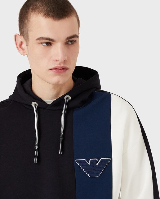 Sudadera de hombre azul logo águila · Emporio Armani · El Corte Inglés