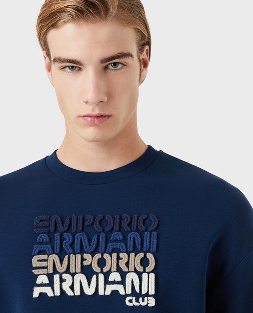 Sudadera de hombre en color azulón · Emporio Armani · El Corte Inglés