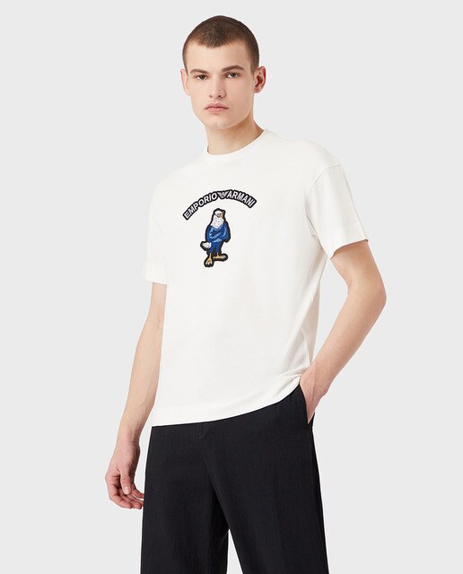 Camiseta de hombre de manga corta blanca · Emporio Armani · El Corte Inglés