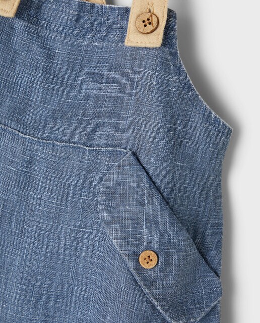 Peto de lino bebé niño azul marino · Lil Atelier · El Corte Inglés