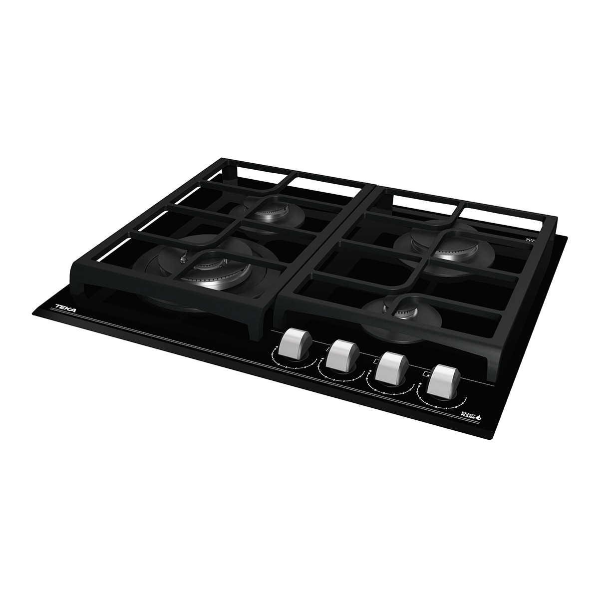 Placa gas Teka 4 quemadores - GZC 64320 XBA B Negro-5