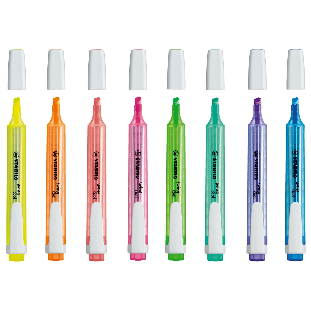 Estuche 8 Marcadores Fluorescentes STABILO swing cool Multicolor Multicolor-2