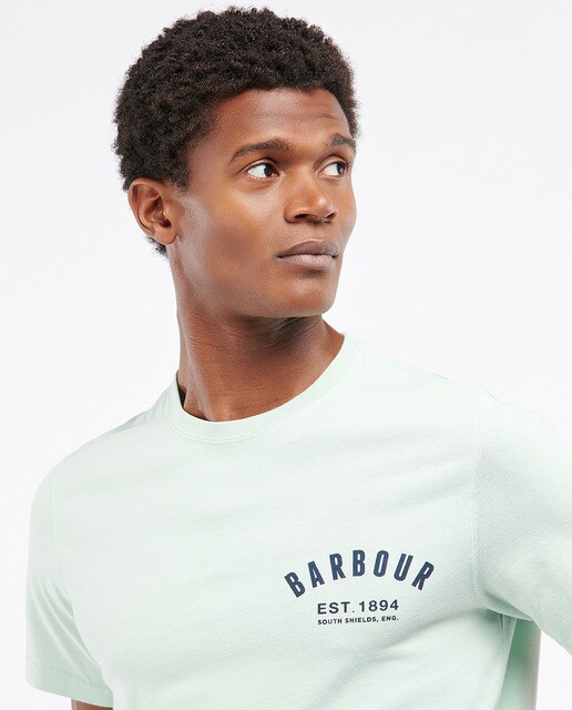 Camiseta de hombre de manga corta de algodón verde claro · Barbour · El  Corte Inglés