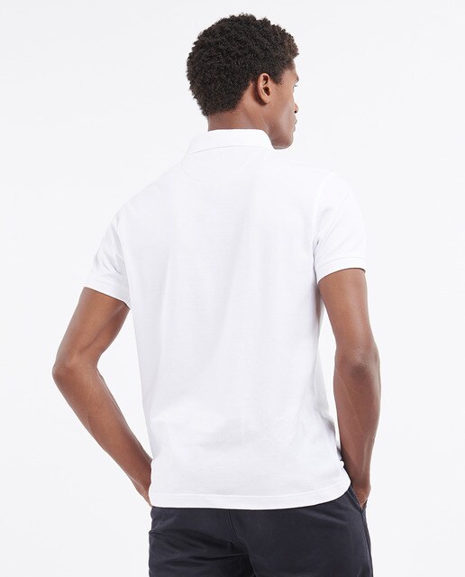Polo de hombre de manga corta de algodón blanco · Barbour · El Corte Inglés