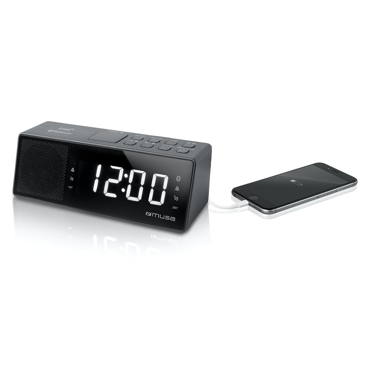 Radio Reloj Muse M-172 BT Negro Negro-3