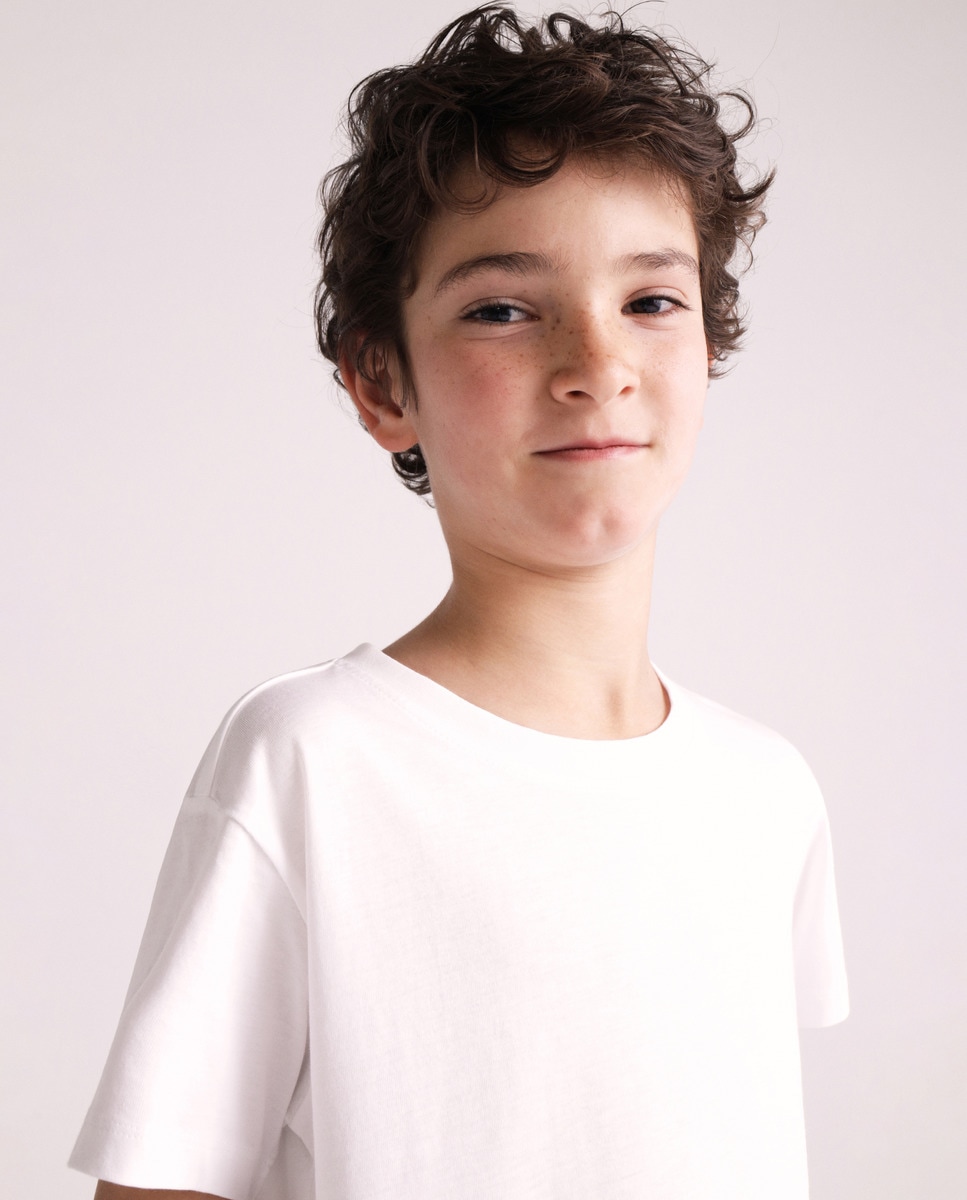 T-shirt com manga curta Blanco-1