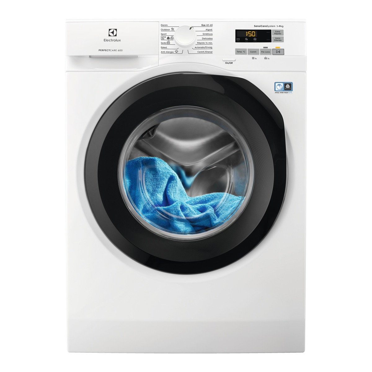 Máquina de Lavar Roupa Electrolux Carga Frontal de 9 Kg e de 1400 rpm - Branco Branco-1