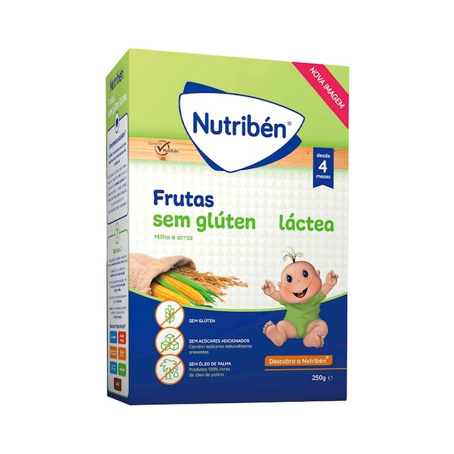Imagem 0 de Papa Frutas sem Glúten Láctea 250g Nutribén