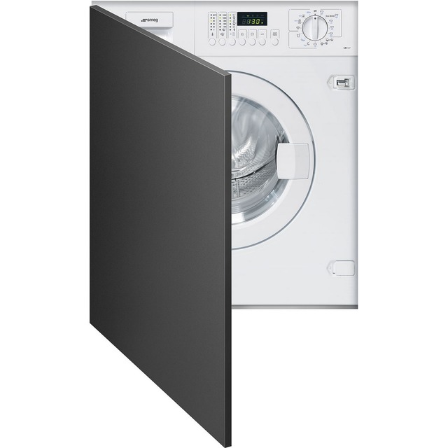 Imagem 0 de Máquina de Lavar Roupa Encastrável Smeg LBI127 Carga Frontal de 7 kg e de 1200 rpm - Branco