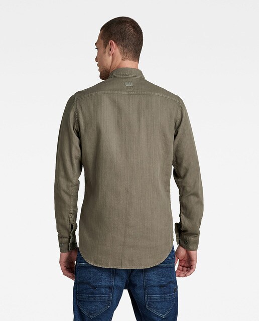Camisa de hombre de corte ajustado, bolsillos con solapa y cierre de botón  · G-Star Raw · El Corte Inglés