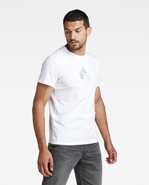 Camiseta de hombre RAW arrow de algodón ecológico con estampado y corte  recto · G-Star Raw · El Corte Inglés